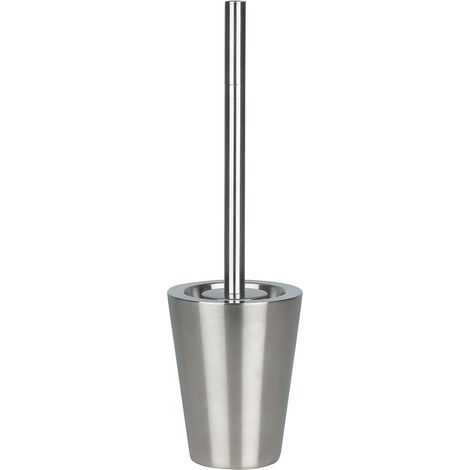 Escobillero con soporte de acero inoxidable MAX LIGHT Cromo Spirella