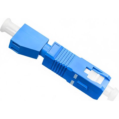 Adaptateur fibre optique SC/UPC Plug Pour prise LC/UPC – Simplex monomode 9/125μm, douille en céramique, convertisseur de connecteurs de fibre optique pour OTDR, VFL, conversion d'interface et test (1/5)