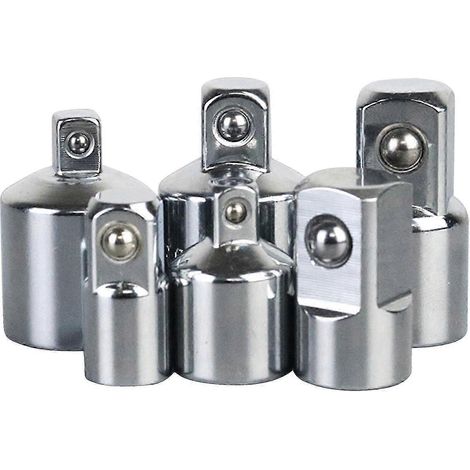 Ensemble de 6 adaptateurs de douilles : 1/4 pouce vers 3/8 pouce, 3/8 pouce vers 1/4 pouce, 3/8 pouce vers 1/2 pouce, 1/2 pouce vers 3/8 pouce, 1/2 pouce vers 1/4 pouce (multicolore) (1/5)