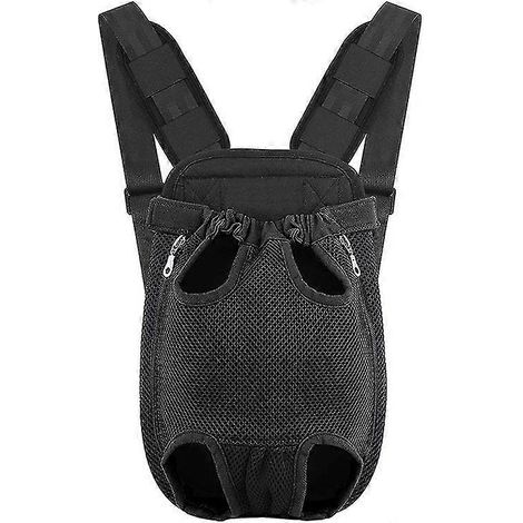 Sac à dos/harnais pour chien, sac à dos ajustable laissant les pattes découvertes, sac de voyage portable pour animaux de compagnie, respirant et confortable, conçu spécifiquement pour les chiens et c (1/3)