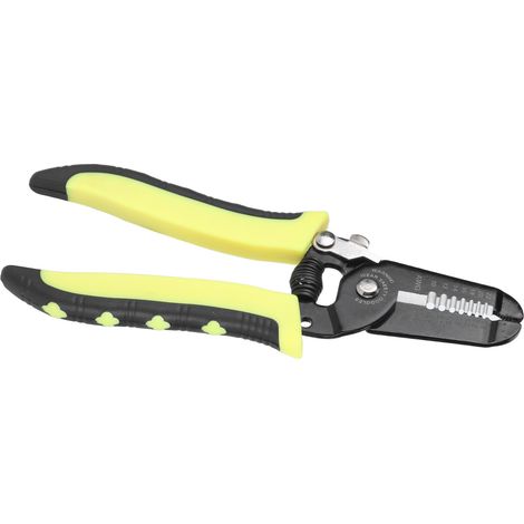 Outil multifonction portable professionnel pour dénuder les fils, sertir les câbles et dénuder les câbles robustes pour plombiers et réparateurs. (1/5)
