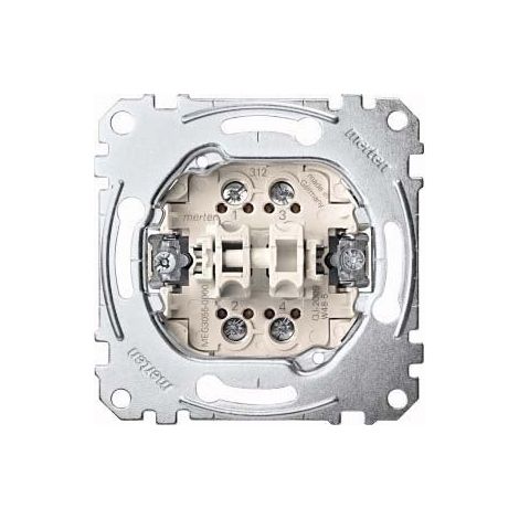 Merten Doppeltaster-Einsatz 2S 1-pol.10A 250V AC MEG3055-0000