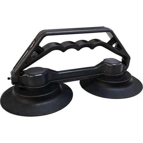 Glass Suction Cups, Double Claw Vacuum Lifter Tool, Strong Grip Plate Puller, Heavy-Duty Tile Glass Lifting Hand Equipment for Furniture, Windshield, Marble Moving Installation (1/5)