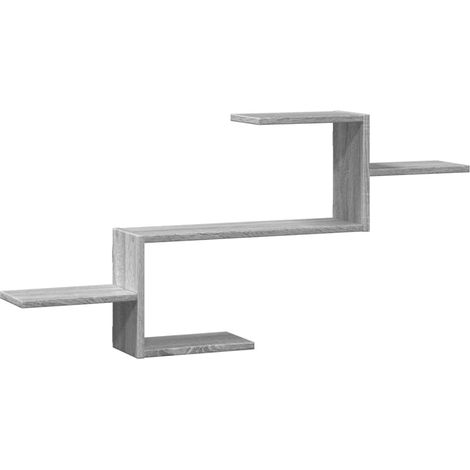 Maison Exclusive - Wandregal Grau Sonoma 104x15x49 cm Holzwerksto