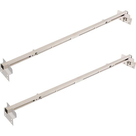 Supports d'évier encastrables en acier inoxydable avec 4 kits anti-bombement pour évier de cuisine encastrable robuste (91-130 cm) (1/5)