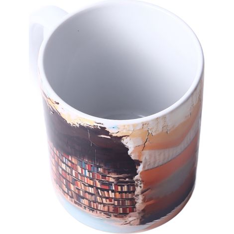 Mug 3D avec étagère, mug à thé, mug en céramique résistant à la chaleur, multifonctionnel, pour la maison, la chambre d'étudiant, le bureau, type 6 (1/5)