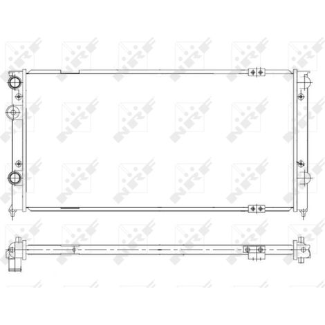 Radiateur, refroidissement du moteur NRF 58929 VW 357121251B 357121251C