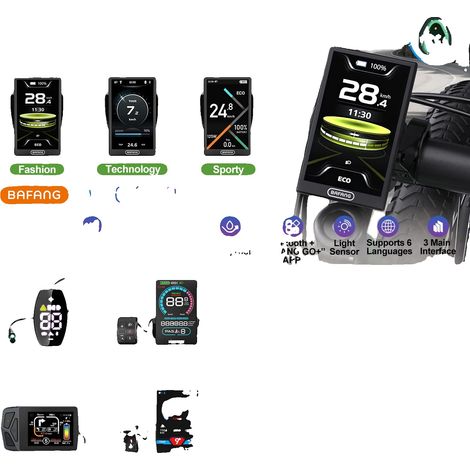 Display per bici elettrica, compatibile con CAN BUS, pannello indicatore LED, BAFANG DPC010-CAN (1/2)