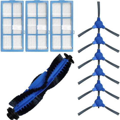 1600PA Filter D380 D382 Main Brush Cover Side Brush Sweeping Robot Spare Parts 10 Pieces (1/4)