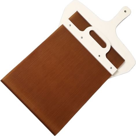Pelle à pizza coulissante en bois avec manche, légère et ergonomique, idéale pour la pâtisserie et les plats faits maison. (1/5)