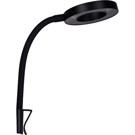 Ortviai Lampe d'aquarium à pince réglable 360°, LED 8 W, blanc ou bleu-rouge, pour plantes aquatiques, clip translucide (1/5)