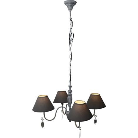 Naeve CASTELLUM Plafonnier suspendu multi-bras gris 4xE14