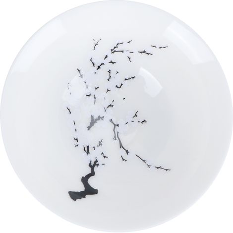 Tasse thermochromique fleurie, bol à thé en céramique décoratif, motif prunier, changement de couleur avec la chaleur, ustensile ménager (1/5)