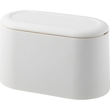 Poubelle De Table - Couvercle À Pression - Pour Plans De Travail Bureau Salle De Bain - 1 Pièce (1/5)