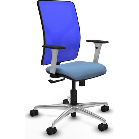 Sedia ufficio piqueras y crespo Motilla azzurro cielo alluminio (1/2)