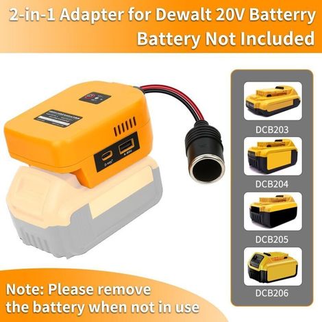 Convertisseur abaisseur de tension 20 V vers 12 V pour batterie Dewalt 20 V Max Power, régulateur convertisseur abaisseur CC 12 V 10 A 120 W pour voiturette de golf, voiturette télécommandée, camion, (1/4)