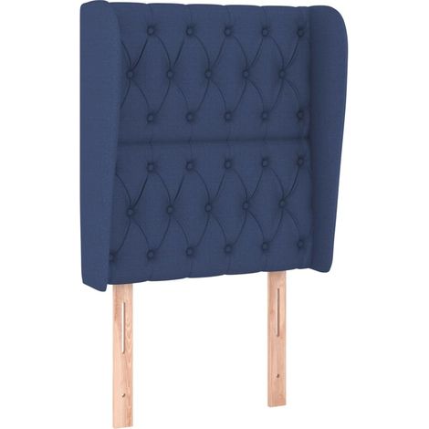 Maison Exclusive - Testiera ad Orecchio Blu 83x23x118/128 cm in Tessuto (1/5)