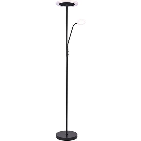 Lámpara de Pie BAYANI 28W+6W LED 3000-6500K negro (1/3)