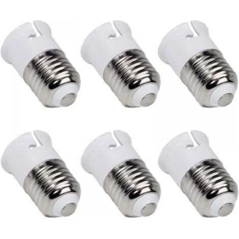 E27 vers B22 pour Ampoule LED à Baïonnette, Base de Lampe Convertisseur pour Passer de E27 à B22, Adaptateur à Vis vers Douille Baïonnette, lot de 6 (1/5)