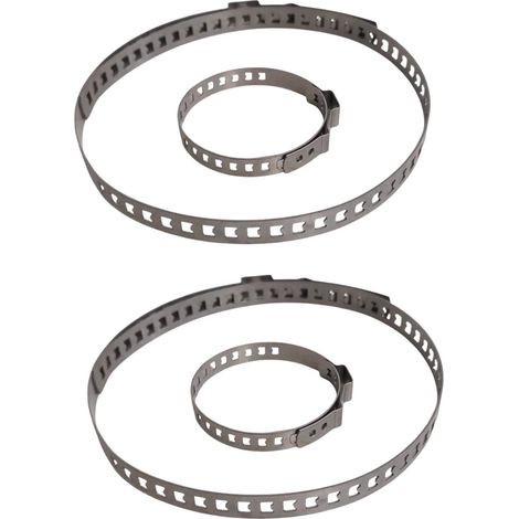 Fascette per cuffie giunti acciaio inox (w4) inossidabile universale 10 pezzi (1/3)