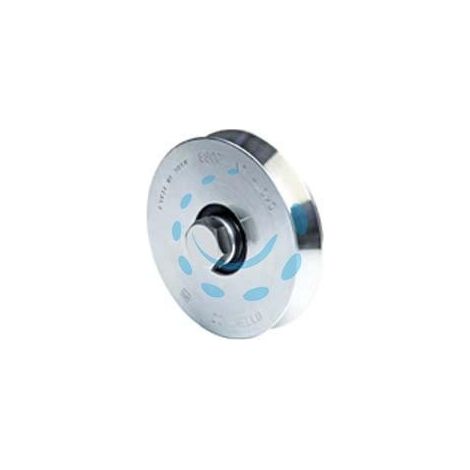 RUOTA CANCELLI GOLA V ART.300 - mm.40x16, perno M8x30