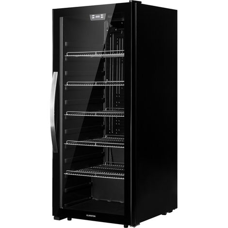 Klarstein Nevera Beersafe 7XL 242 litros 5 estantes puerta panorámica de cristal acero inoxidable