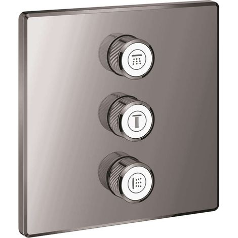 Grohe Grohtherm SmartControl - Grifo empotrado para 3 dispositivos, Hard Graphite 29127A00 (1/2)