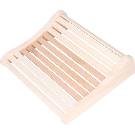 1 oreiller de sauna, ergonomique et confortable, traversin en bois peuplier, pour détente en cabine sauna