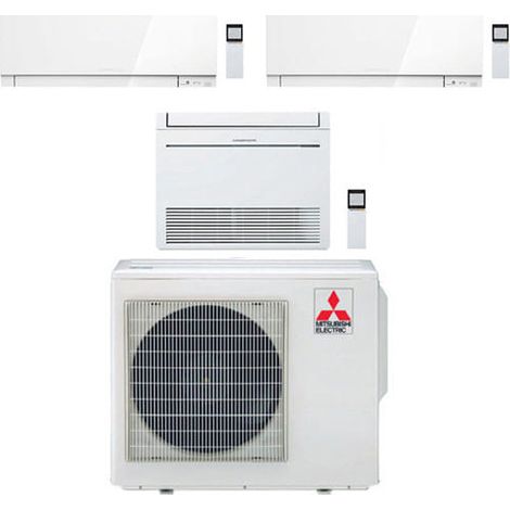 Mitsubishi R32 Trial Split Inverter Klimaanlage Kirigamine Zen Wifi plus Konsole 9000 + 9000 + 18000 BTU mit E.U. MXZ-4F72VF A++/A+