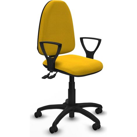 Silla de oficina piqueras y crespo Aýna amarillo espuma alta densidad