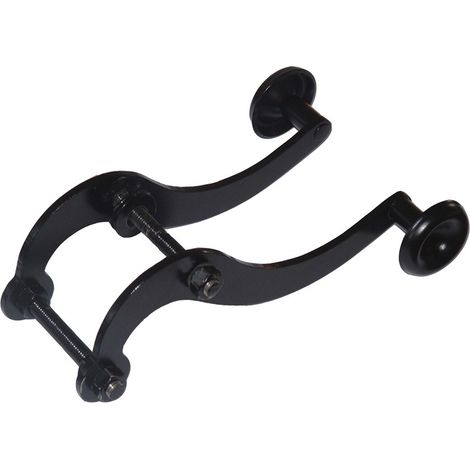 Afbat – Bride de barrière noire – Pour barrière en bois – Fixation sécurisée – Résistante aux intempéries – Usage professionnel (1/2)