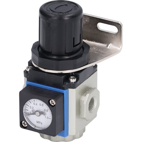 GR200-08 PT1/4 Druckreglerventil aus Aluminiumlegierung, Mini-Industrie-Luftregler-Set, Kompressor-Manometer, 1/4-Zoll-Gewindeanschluss, für den professionellen und pneumatischen Einsatz. (1/5)