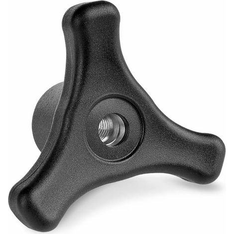 Volantino 3 bracci Ø 80mm con boccola M12 (1/2)