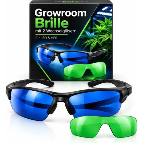 Growroom Brille Pflanzenbrille LED Brille Growlampe Schutzbrille (1/5)