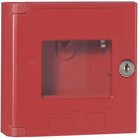 Legrand Kompaktes rotes Sicherheitsschränkchen 125x125x45 mm