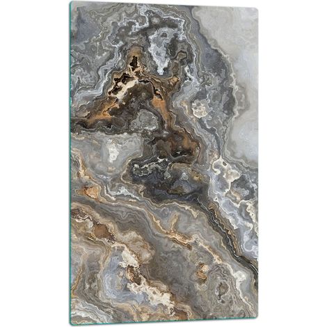TAGLIERE IN VETRO 30x52 MARMO (1/5)