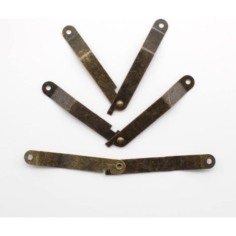 3 pièces de supports antiques, supports flexibles, supports de charnière principalement utilisés pour les portes d'armoires et