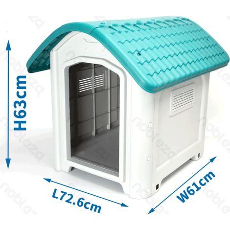Maison pour chien en plastique résistant à l'eau, idéale pour extérieur et chiens de taille moyenne/grande