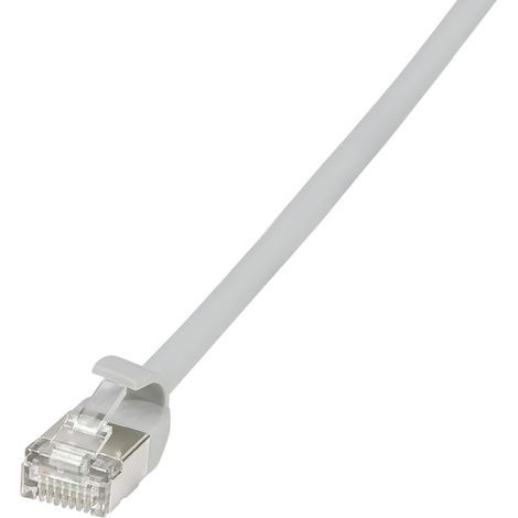 LOGILINK Câble réseau SlimLine Ultraflex CAT.6A U/FTP gris 1 m