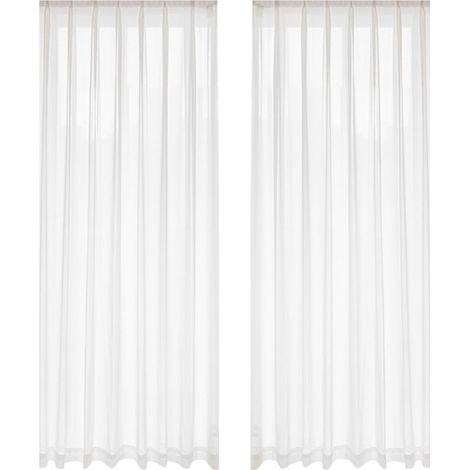 2er-Pack 100x250 cm Outdoor-Sonnenschutzvorhänge, transparent, für Terrasse und Pavillon (1/5)
