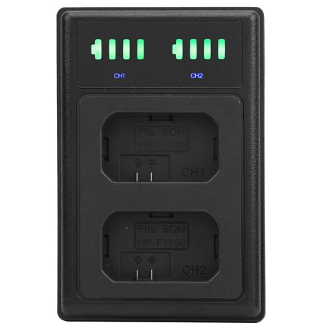 Base de chargement double à charge rapide avec port micro-C et écran LCD pour batterie de caméra ENFW50 (1/5)