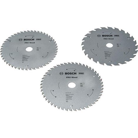 Hojas de sierra Bosch 165 mm pack de 3 duraderas precisas