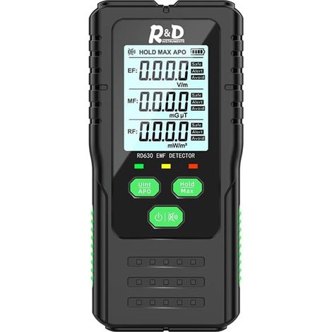 3-in-1 Electromagnetic Field Radiation Detector - Electromagnetic Field Tester - Multifunctional - Portable - Radio Frequency - Warning (1/5)