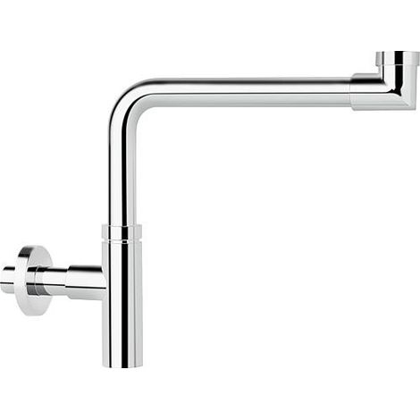 Design - Siphon gain de place DN 32 (11/4"), 32 x 100 mm laiton chrome
