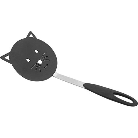 Lot de 2 jolies spatules en forme de chat – Antiadhésives, résistantes à la chaleur, spécialement pour les œufs et les plats délicats (1/5)