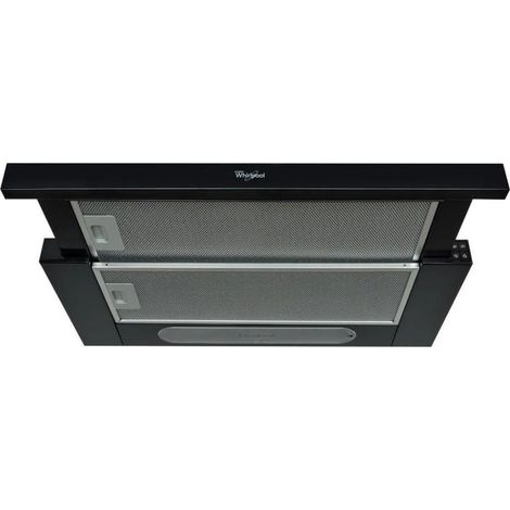 Whirlpool – Hotte tiroir encastrable 3 vitesses – Filtre à charbon inclus – Filtres aluminium lavables – Éclairage LED – Capacité d'extraction 304m³/h