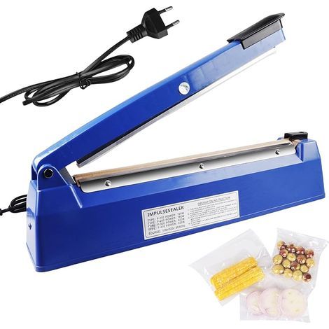 Thermoscelleuse Machine, Scelleuse Thermique, Soudeuse Sac Plastique avec Contrôle de Température à 8 Vitesses, Pour Sacs PP/PE (300 mm x 3 mm) (1/5)