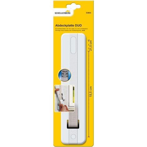 Plaque de recouvrement DUO pour enrouleur de sangle encastré Largeur de sangle 23 mm (1/5)