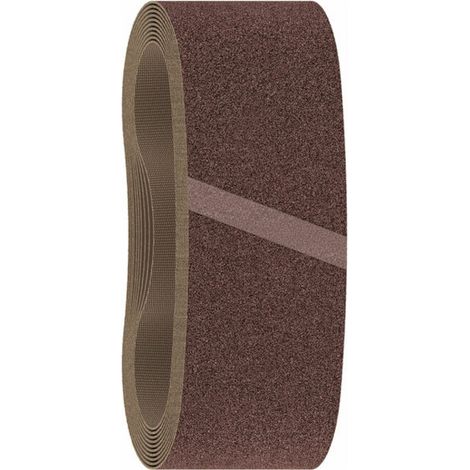 Bosch – Bande abrasive de ponceuse 2608606082 Grain 80 – Dimensions 75 x 533 mm – Pack de 10 pièces – Pour ponçage bois dur et métal - MM 10 PC
