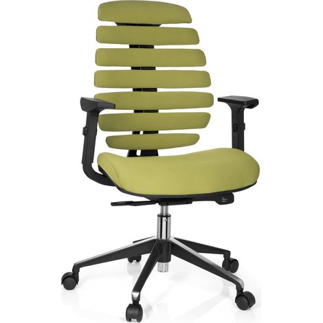 Bürostuhl / Drehstuhl ERGO LINE II Stoff grün hjh OFFICE (1/5)